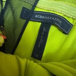 BCBGMAXAZRIA Silk Chiffon Beaded Cocktail Dress Green Size 2 Y2K Photo 1