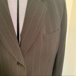 Kasper 3 Button Blazer Black White Stripes Photo 4