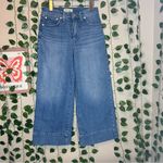 Madewell Womens  blue jeans wide leg cropped size 27 Photo 1