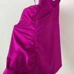 Athleta  Square Neck V Tankini Top Electric Fuchsia Women’s Size 38D/DD Swimwear Photo 5