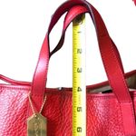 Coach Luxe Hadley Tumbled Red Leather Oversized Carry-On Shoulder Bag Satchel Photo 12
