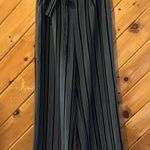 Adrienne Vittadini  wide leg striped paper bag waist tie pants Photo 1