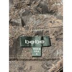 Bebe Vintage  Brown Fall Lace Pencil Skirt Size 4 Photo 2