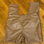 A New Day Brown Faux Leather Leggings Photo 1