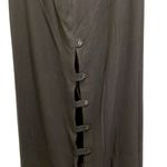 Reformation Womens Ribbed Knit Buttoned Midi Pencil Skirt Black Size Small NWT Photo 3