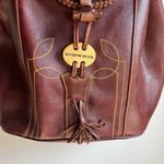 Rinbow Duck Leather Backpack Purse Rustic Feel Brown Photo 1