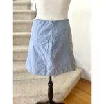 Free People  Periwinkle Blue Faux Suede Mini Skirt Photo 2