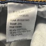 Judy Blue Button Zip Criss Cross Distressed Denim High Waist Women's Shorts 2XL Photo 11