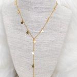 gold star drop necklace Photo 0