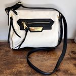 Nicole Miller Multi Zipper Pocket Purse Black and White Crossbody Capsule Photo 0