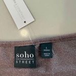 SOHO Street NWT New York & Company Crop Top Women's Large Pink Glittery/Shimmery Photo 3