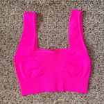 Free People FP Movement Good Karma Square Neck
Sports Bra Neon Pink M/L Size M Photo 1
