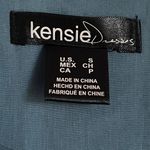 Kensie  Y2K Fit Flare Dress Deep Blue 100% Silk Double Skirt S Goth Witchy HOMCO Photo 9