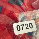 LuLaRoe ‎ Red Geometric Short Sleeve Top Photo 3