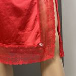 Vintage Ashley Taylor Half Slip Sheer High Slit Wide Lace Red Size Large 30/32 Photo 3