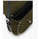 All Saints Miro Suede Saddle Bag Color: Olive Green (New) $329.00 retail Photo 4