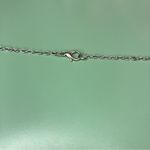 Vintage Kirsten Heart Name Necklace with Otter White Photo 2