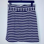 Kate Spade New York Navy Piper Striped Gathered Waist Skirt Size 6 Photo 1