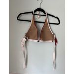 Calvin Klein  RED White Bikini Top 38B halter perfectly fit NWT Photo 5