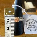 Swavorski Swarovski Crystal Sterling Silver Ring Size 9 Photo 6