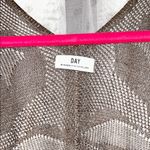 Day Size M Gold Metallic Coverup with Drawstring Waistline Size M Photo 2