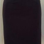 George Black Midi Skirt Closure Zipper In Back Fully Lined Liner Has Rip Sz 16 Photo 0