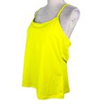 Fabletics Carly Tank Firefly Yellow Top XXL Yellow Racerback Removable Pads Photo 9