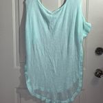 Victoria's Secret Victoria’s Secret Sheer Knit Beach Cover-Up Top Mint Green Size L Oversized Photo 1