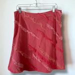 Vintage 90s Anthropologie Odille Whimsical Ruffle A Line Mini Skirt Size 8 Pink Photo 2