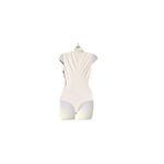 Bebe  White V Neck Bodysuit Photo 3