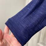 Hilary Radley EUC  women’s dark‎ blue terry 3/4 sleeve midi length dress large Photo 1