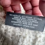 Wooden Ships  cowl neck tan poncho sweater wool mohair sz XS Photo 3