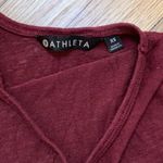 Athleta  Racerback Thin Strap Athletic Burgundy Tunic Tank size xsmall Photo 5