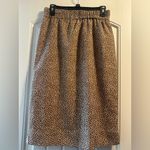 J.Crew Brown Polka Dot pull on Skirt Photo 1