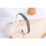 Boutique NEW Women's Antiqued 925 Sterling Silver‎ Lucky Coin Cuff Bracelet, Adjustable Photo 4