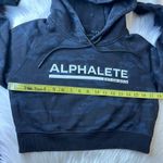 Alphalete Blue & Black Logo Camo Cropped Hoodie Sweatshirt Size Small Photo 6