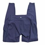Lululemon Leggings Womens Size 4 Navy Blue Wunder Under Sheer Inserts Activewear Photo 6