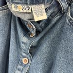 Sun River Women's Blue denim button front velvet trim Maxi Skirt L boho cotton Size L Photo 9