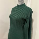 Calvin Klein Women's Sz: S Dark Green Balloon Sleeve Ribbed Sweater Dress. Photo 9