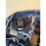 7 For All Mankind  Roxanne Ankle Jeans Women Size 26 Blue Denim Frayed Hem Photo 3