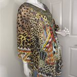 Do Everything In Love  Leopard Print Multicolor Women's Top. #231 Photo 6