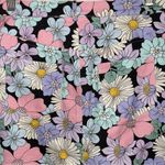 Storia Retro Floral Print Denim Mini Skirt EUC Size Medium Photo 5