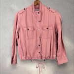 Rails  Rowan Blush Button Front‎ Utility Bomber Jacket Size XS Photo 3