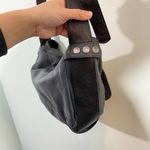 Foley + Corinna Women's Dark Grey Leather Saddle Crossbody Bag Photo 6