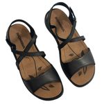 NEW Romika Women’s Ibiza Schwarz Black Leather Casual‎ Ankle Strap Shoes EU 37 Size 6 Photo 0