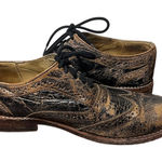Bed Stu  Lita Oxford Shoes Lace Up Distressed Wingtip Brogues Womens Size 9 Photo 0