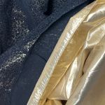 Vintage Reggio Size 8 Metallic Leopard Print‎ Maxi Dress Gold Black Formal Prom Photo 4