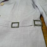 Vertigo Paris  (Made In France) Lilac Wool‎ Blend Silver Belted Blazer Size 14 Photo 9