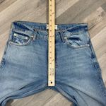 Free People We The Free Vixen Distressed Cigarette Crop Jeans Raw Hem Blue 25 Photo 13