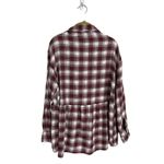 American Eagle  Red Olaid Oversized 90ks Grunge Shirt XS Photo 4